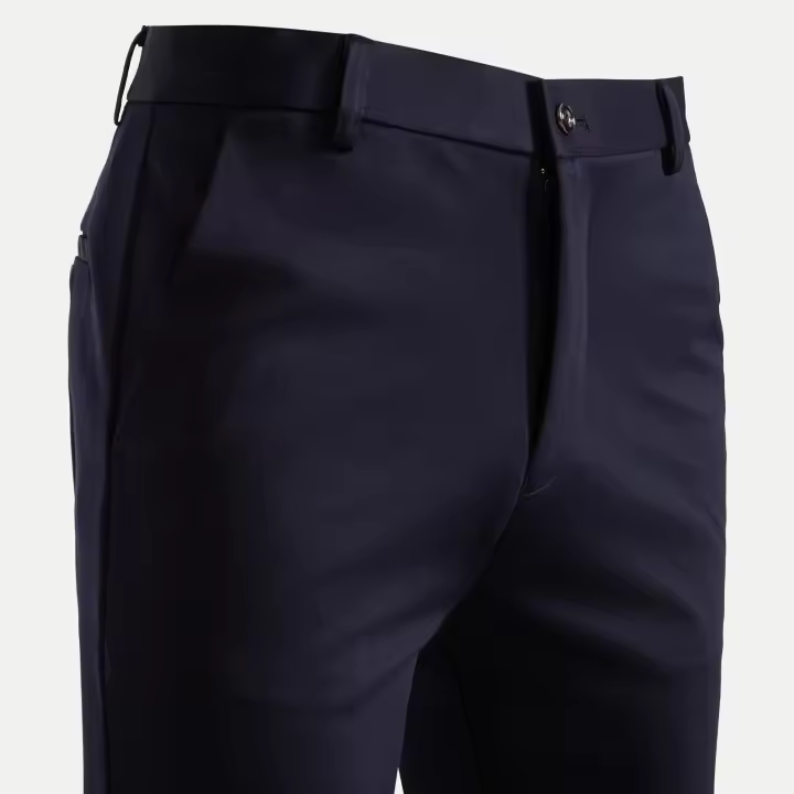 Pantalones Casuales Para Hombre Verano Primavera Pantalones De Negocios Clásicos Café Flexible Ropa De Escritorio - 1