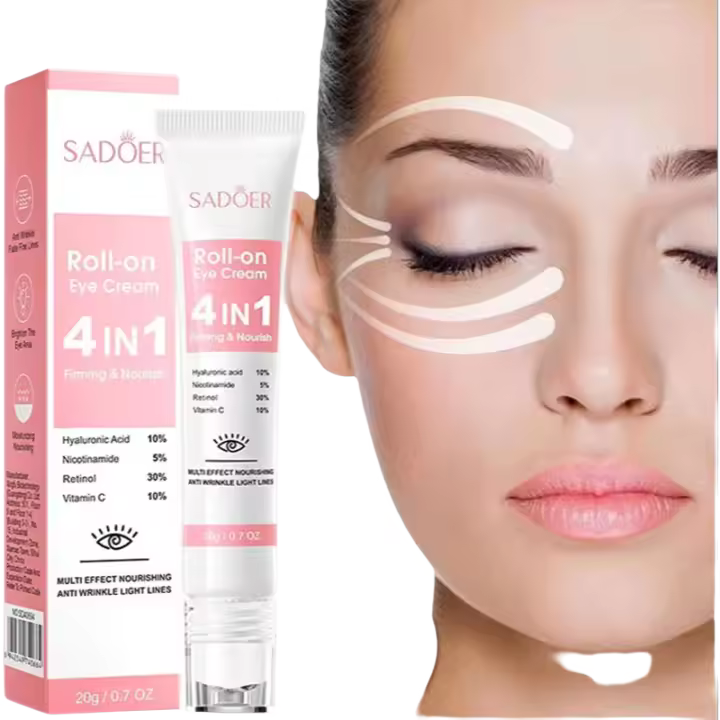 Crema Instantánea para Ojos con Retinol Reducción de Arrugas, Reafirmación de Piel, Desvanecimiento de Ojeras, Iluminación de Piel Ocular Herramientas de Cuidado de la Piel Corporal de Belleza - 1