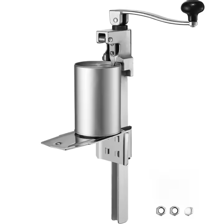 Abrelatas manual SucceBuy: resistente y versátil. Diseño resistente para latas grandes. Base incluida. Altura ajustable. Perfecto para restaurantes, hoteles, hogares y bares. - 1