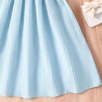 Vestido Casual de Chifón para Niñas Correa de Hombro de Una Línea, Estilo de Princesa para Edades de 8-12 Años - details 12