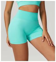 Shorts de Yoga de Cintura Alta Ajuste de Barriga, Levantamiento de Cadera, Ropa de Gimnasio de Nylon Zapatillas de Correr para Primavera/Verano - details 3