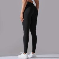 Pantalones de yoga sin costuras para mujer, monos deportivos de cintura alta para gimnasio cruzado, monos de entrenamiento para correr - details 6