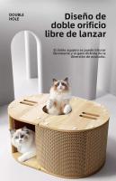 Tablero rascador para gatos, nido para gatos, resistente al desgaste, papel corrugado sin astillas, garra de molienda para gatos, túnel vertical para gatos, tablero para garras para gatos, juguetes para gatos - details 2