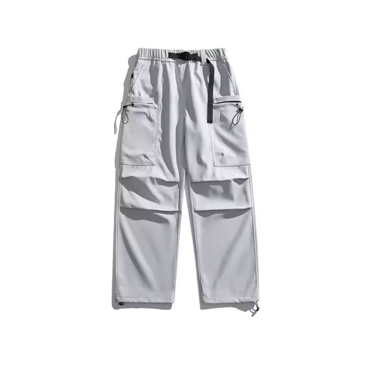 Marea marca verano hielo seda impermeable recta carga pantalones montaña al aire libre paracaidista pantalones dos desgaste monos de los hombres - 1