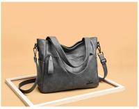Bolso de cuero con asa superior para mujer, bolso de hombro femenino, de lujo, de diseñador - details 1
