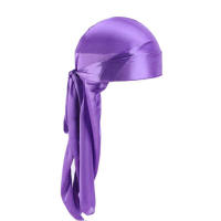 Durag de Seda para Hombres Larguísima Cola de Pelo Bandana Accesorio de Cabeca de Biker - details 6