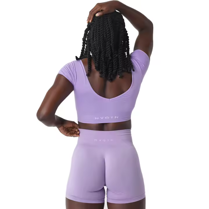 Sujetador Deportivo Sin Costuras Nvgtn New Serene Spandex Top para Mujer Mejora del Pecho Elástico Transpirable Underwear de Ocio y Deportes - 1