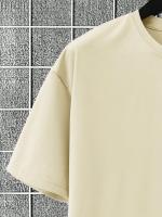 Conjunto Deportivo Casual para Hombres de Poliéster Camiseta con Pelo y Shorts de Cinturón con Bolsillos Perfecto para el Verano Lavable en Máquina - details 13