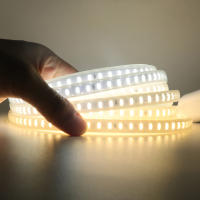 Tira de luces LED con interruptor, 220V, enchufe europeo, 2835, 120LED/m, cinta LED impermeable, 3000K, 4000K, 6000K, lámpara para exteriores - details 8