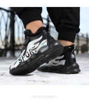 Zapatos deportivos de invierno para niños, zapatillas impermeables de cuero Pu para niños, zapatos antideslizantes para correr, botas cálidas de piel, zapatos de Trekking - details 23