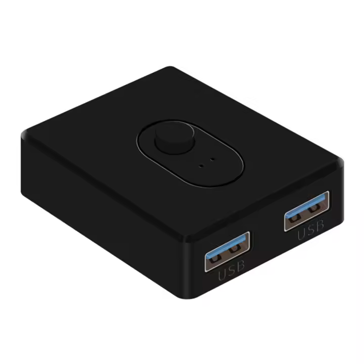 Interruptor USB 3,0 KVM, conmutador 1x2/2x1, divisor USB, controlador compartido para ordenador portátil, impresora, teclado, ratón, D - 1