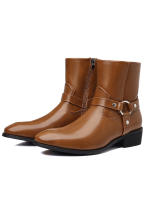 Botas con cremallera lateral de cabeza retro británica - details 17