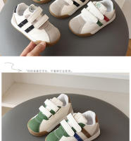Zapatos para bebés y niños en tres colores, zapatillas deportivas de ocio con costuras, antideslizantes y de suela suave. - details 6