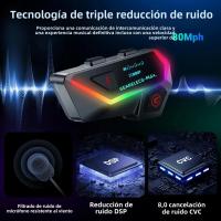 Intercomunicador para Motocicleta G-Max Casco de 6 Conductores con Control de Voz Cable Desmontable - details 15