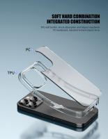 KEYSION-funda transparente mate para iPhone 16 Pro Max, carcasa trasera de silicona suave y transparente, a prueba de golpes, para iPhone 16 15 Pro Max - details 6
