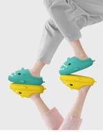 Pareja de zapatillas de algodón de invierno con suela de EVA suave, apiladas, cálidas y esponjosas. - details 6