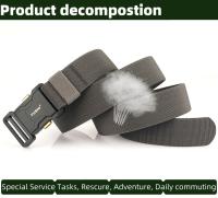 Cinturón Táctico de Nylon Hebilla de Aleación de Aluminio Secado Rápido Estilo Plano Para Hombres - details 7