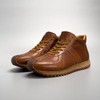 Botas casuales de caña media de gama alta, zapatos deportivos de piel de vaca de cuero genuino para hombres - details 19