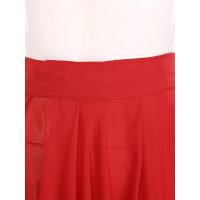 Faldas largas transparentes para mujer, faldas latino Tango salón baile Flamenco lírico, falda dobladillo ancho cintura alta de - details 18