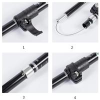 Bastones para caminar plegables, bastones de Trekking ultraligeros, senderismo, viajes, antigolpes, para montañismo, poste telescópico para correr al aire libre, 2 uds. - details 12