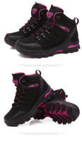 Botas de senderismo de alta calidad para mujer, zapatos de escalada al aire libre, antideslizantes, deportivos, botas de Trekking casuales, impermeables de gamuza - details 14