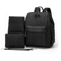 5 unids/set momia maternidad pañal grande mochila de viaje enfermería para el cuidado bolso de moda de las mujeres - details 0