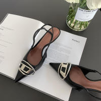 Sandalias con punta de aguja para mujer, zapatos con punta en punta, estilo de niño, Sentido del diseño - details 22