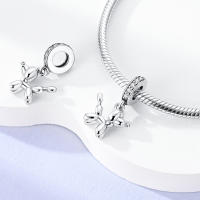 Colgante de luciérnaga que brilla en la oscuridad, cuentas de plata 925, compatible con pulseras originales, collar, regalos de Navidad, joyería para niña - details 52