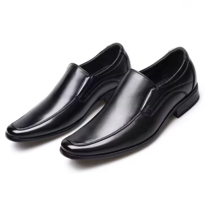 Zapatos de hombre pulidos para hombre con un pie, zapatos de cuero para hombre - 1