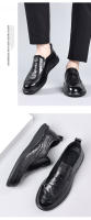 Zapatos de Cuero de Vaca de Primavera Zapatos Formales de Negocios para Hombres con Suela Suave - details 11