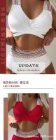 Nuevo traje de baño sexy de dos piezas, bikini con lazo para mujer - details 1
