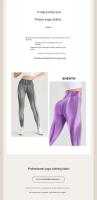 Ropa ajustada sin costuras para mujer, cintura alta, pantalones de yoga y gimnasio. - details 0