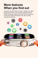 Reloj inteligente con pantalla HD de 2,3 pulgadas, dispositivo con 7 correas intercambiables y auriculares, Bluetooth, llamadas, música, juegos - details 12