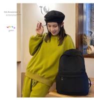 Mochila escolar impermeable de gran capacidad para mujer, mochila escolar con cremallera suave, Color sólido, mochila informal para adolescentes y niñas, suministro para estudiantes - details 32