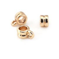 Círculo redondo de latón de Color dorado de 18K, pulseras con agujeros grandes, collares de cuentas, colgantes, conectores, suministros para fabricación de joyas - details 61