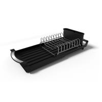 Escurridor de platos extensible de gran capacidad, soporte de almacenamiento de utensilios para ahorrar espacio, organizador de vajilla, escurridor de platos de diseño hueco - details 5