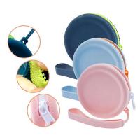 Bolsa de auriculares de regalo Simple con cremallera para mujer, bolsa de almacenamiento de auriculares, estuche para auriculares, Mini billetera de silicona, monedero - details 4