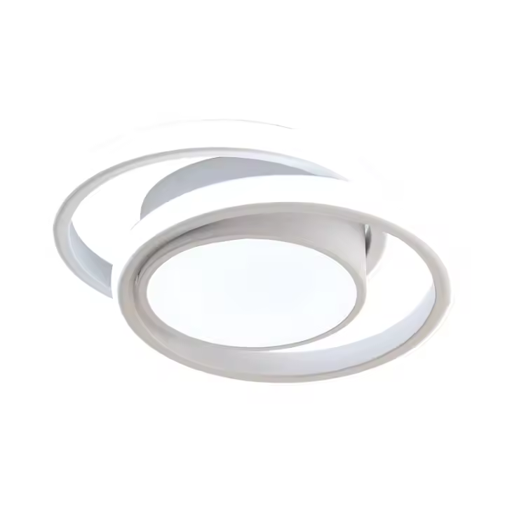 Goeco Lámpara LED de Techo Nórdica 32W 2350LM Luz Blanca Fría 6500K Iluminación Interior para Corredor Sala Pasillo 28cm Material Aluminio Tipo de Lámpara de Techo Semi-Montaje en Alumino - 1