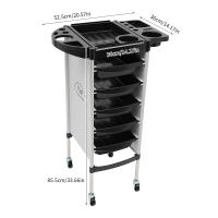 Carro de almacenamiento de herramientas para el cabello multifuncional de 6 capas, carrito de herramientas multicapa para peluquería, carrito de herramientas para permanente, carrito para el cabello, estante multifuncional de múltiples capas - details 3