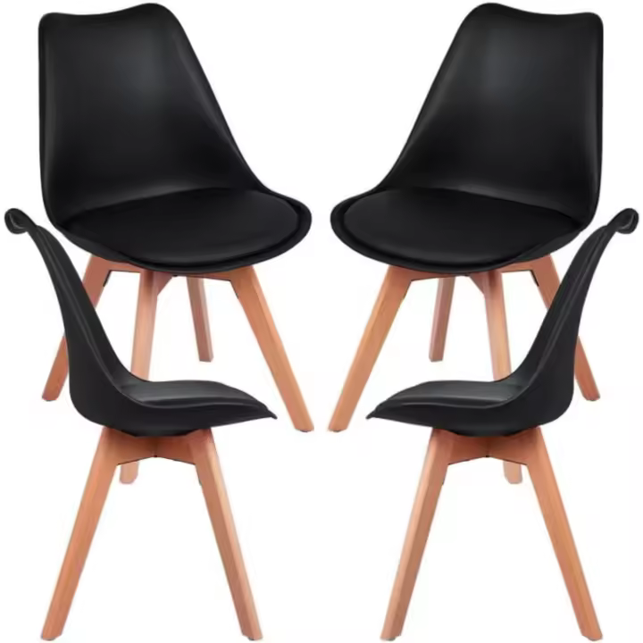 Packs Sillas Comedor - Pack 4 Sillas Synk Basic - Negro - 1
