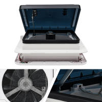 Cncest-ventilador de techo de 12V para caravana, Ventilación de tragaluz con luz LED, autocaravana, autocaravana - details 0