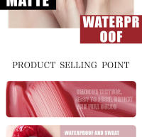 Brillo Labial Mate Duradero Fácil de Colorar Hidratante Sin Pegajos Impermeable - details 14