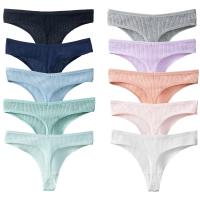 5 unids/set de bragas de mujer, ropa interior de algodón a rayas, tangas deportivas sexis, lencería cómoda, tangas suaves y calientes - details 7