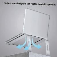 Soporte de Enfriamiento de Aluminio para Portátil y Escritorio 1pc; Soporte Ergonómico de Aluminio para Computadoras de 11 a 43.94 cm, Diseño de Enfriamiento, Adecuado para la Oficina en Casa - details 2