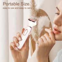 Maquinilla de afeitar eléctrica recargable 4 en 1 para mujer, recortadora de pelo para cara indolora, nariz, cejas, Barba, bigote, brazo, pierna - details 5