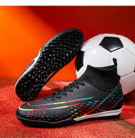 Zapatos de fútbol transpirables de tobillo alto para hombre, botas de fútbol de entrenamiento profesional al aire libre, antideslizantes, ligeras - details 32