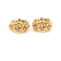 Cuentas espaciadoras de latón con flores de 6MM 8MM 10MM color oro de 18K, cuentas de gran tamaño para pulseras, cuentas de alta calidad para la fabricación de joyería DIY y collares. - details 11