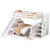 Cama de Almacenamiento Multifuncional Blanca 90 x 200 sobre 140 x 200 Con Cajones - details 5