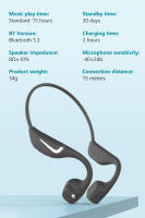 Auriculares PARAMITA DV68 inalámbricos con Bluetooth control de botón de micrófono BT5.3 IPX7 resistente al agua para conducción - details 15