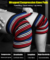 Sports Elastic Compression Knee Bandages Brace Wrap Crossfit Leg Support Strap for Gym Sports Weightlifting Squats Training - details 2